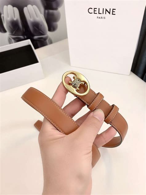 women celine triomphe belt|Celine triomphe belt selfridges.